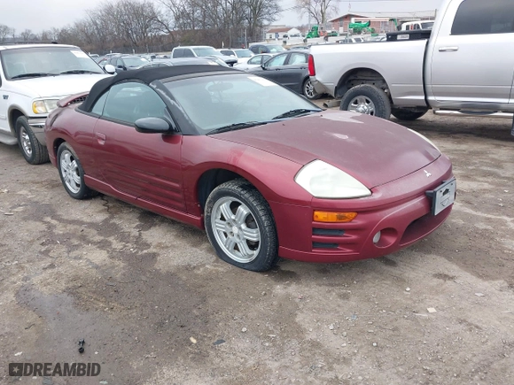 2005 Mitsubishi Eclipse GT with VIN 4A3AE55H85E053649, listed as a IAAI auction lot 41483462 with 1 mi miles. Bid and sale history available at carsss.com. Image 1.