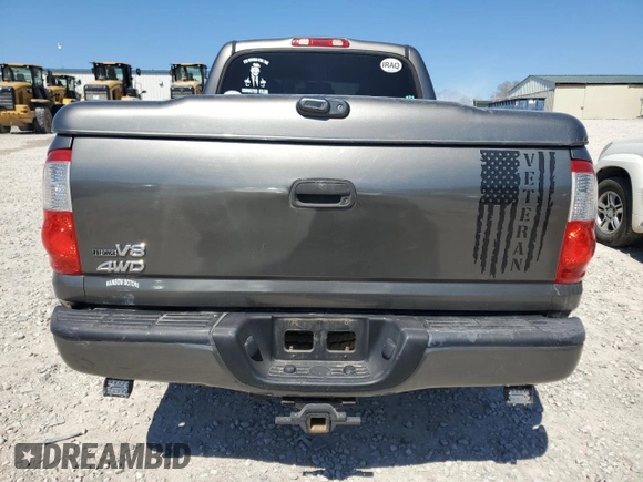2006 Toyota Tundra Limited with VIN 5TBDT48106S518587, listed as a Copart auction lot 50534865 with 290,826 mi miles and Salvage Title. Bid and sale history available at DreamBid. Image 6.