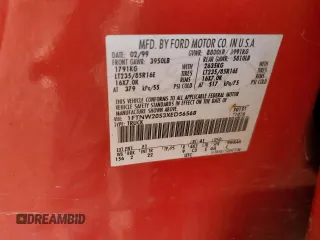 1999 Ford F-250 XL с VIN 1FTNW20S3XED56568, выставлен на аукционе Copart как лот 59005975 с пробегом 223 972 миль миль и Списание • Salvage title. История ставок и продаж доступна на DreamBid. Изображение 12.