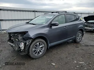 2017 Toyota RAV4 Hybrid XLE with VIN JTMRJREV6HD082849, listed as a Copart auction lot 52973935 with 106,694 mi miles and Salvage Title. Bid and sale history available at carsss.com. Image 1.
