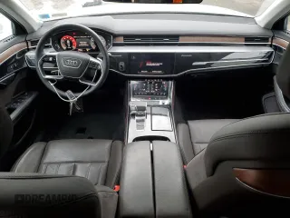 2021 Audi A8 with VIN WAU8DAF84MN016847, listed as a Copart auction lot 49464765 with 29,676 mi miles and Salvage Title. Bid and sale history available at carsss.com. Image 8.