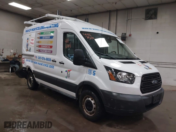 2018 Ford Transit with VIN 1FTYR1CM6JKA12527, listed as a IAAI auction lot 41117614 with 93,048 mi miles and . Bid and sale history available at DreamBid. Image 1.