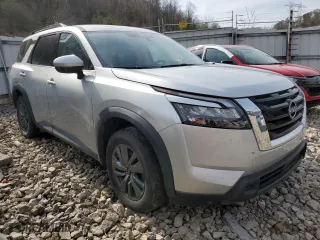2023 Nissan Pathfinder SV with VIN 5N1DR3BC8PC243303, listed as a Copart auction lot 45817675 with 48,288 mi miles and Salvage Title. Bid and sale history available at carsss.com. Image 4.