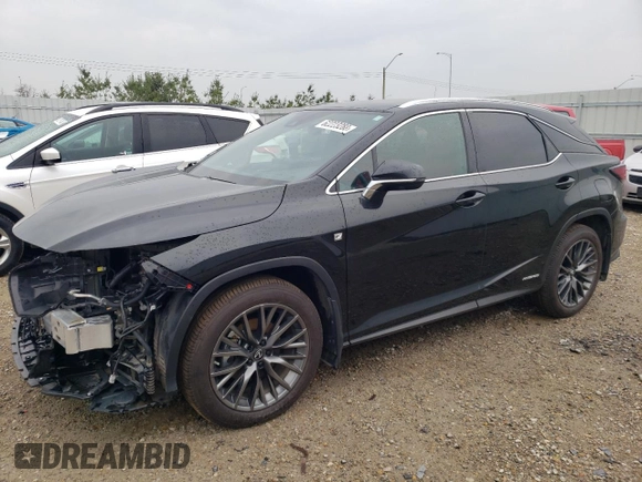 2021 Lexus RX with VIN 2T2YGMDA4MC065143, listed as a Copart auction lot 62223283 with 27,636 mi miles. Bid and sale history available at carsss.com. Image 1.