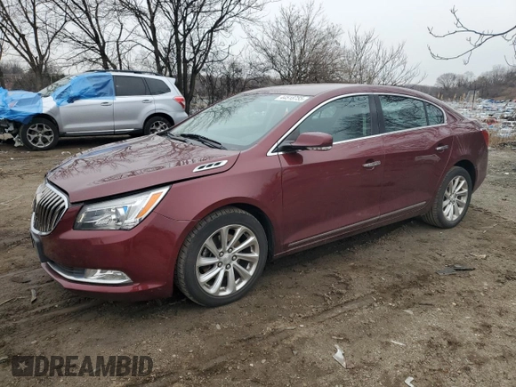 2015 Buick LaCrosse Leather with VIN 1G4GB5G37FF115525, listed as a Copart auction lot 44518755 with 104,465 mi miles and Salvage Title. Bid and sale history available at carsss.com. Image 1.