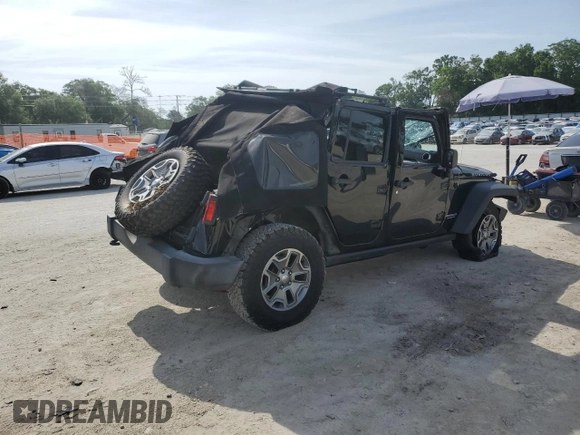 2016 Jeep Wrangler Unlimited Rubicon with VIN 1C4BJWFG7GL320650, listed as a Copart auction lot 53900195 with 77,620 mi miles and Salvage title. Bid and sale history available at DreamBid. Image 3.