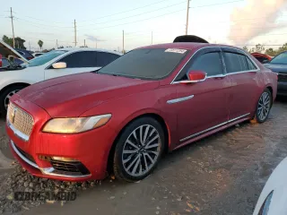 2017 Lincoln Continental Select with VIN 1LN6L9SP3H5607374, listed as a Copart auction lot 73811294 with 123,266 mi miles and Salvage Title. Bid and sale history available at carsss.com. Image 1.