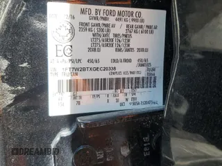 2016 Ford F-250 Lariat with VIN 1FT7W2BTXGEC20338, listed as a Copart auction lot 61798515 with 206,338 mi miles and Salvage title. Bid and sale history available at DreamBid. Image 12.
