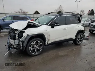 2021 Toyota RAV4 Prime XSE with VIN JTMFB3FVXMD009974, listed as a Copart auction lot 45934815 with 68,603 mi miles and Salvage Title. Bid and sale history available at carsss.com. Image 1.
