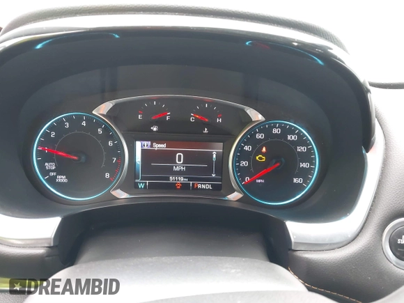 2019 Chevrolet Traverse LT Cloth with VIN 1GNERGKW8KJ106481, listed as a IAAI auction lot 41705659 with 51,119 mi miles. Bid and sale history available at carsss.com. Image 7.