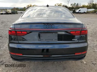 2022 Audi A8 with VIN WAULDAF89NN000364, listed as a Copart auction lot 74932604 with 28,145 mi miles and Salvage Title. Bid and sale history available at carsss.com. Image 6.