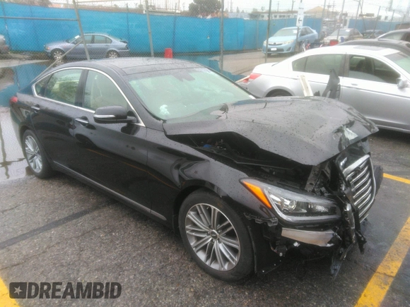 2018 Genesis G80 3.8L z VIN KMHGN4JEXJU232709, wystawiony jako IAAI lot #41886564 z przebiegiem 21 307 mil mil oraz . Historia ofert i sprzedaży dostępna na DreamBid. Obrazek 1.