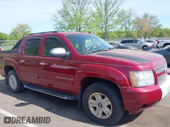 2007 Chevrolet Avalanche LTZ with VIN 3GNFK12327G257739, listed as a IAAI auction lot 42159715 with 224,306 mi miles. Bid and sale history available at carsss.com. Image 13.
