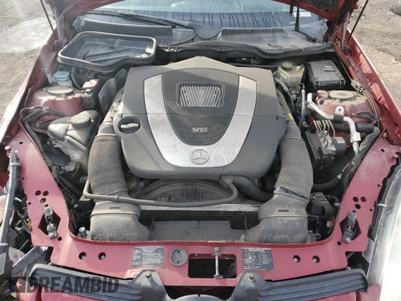 2007 Mercedes-Benz SLK 350 with VIN WDBWK56F57F134005, listed as a Copart auction lot 42755005 with 132,725 mi miles and Salvage title. Bid and sale history available at DreamBid. Image 11.