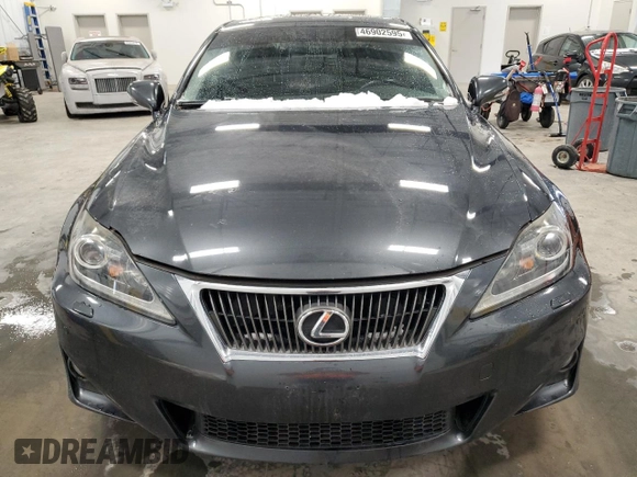 2011 Lexus IS 350 with VIN JTHCE5C28B5000227, listed as a Copart auction lot 46902595 with 109,838 mi miles and Clean title. Bid and sale history available at DreamBid. Image 5.