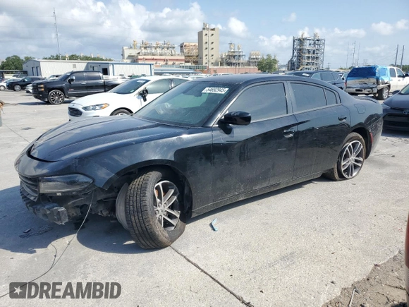 2019 Dodge Charger SXT with VIN 2C3CDXJGXKH653881, listed as a Copart auction lot 54692945 with Not Provided miles and Salvage Title. Bid and sale history available at DreamBid. Image 1.