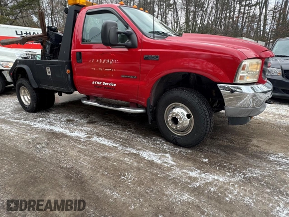 2001 Ford F-350 with VIN 1FDWF37FX1EC59230, listed as a Copart auction lot 42909475 with 64,852 mi miles and Salvage title. Bid and sale history available at DreamBid. Image 1.