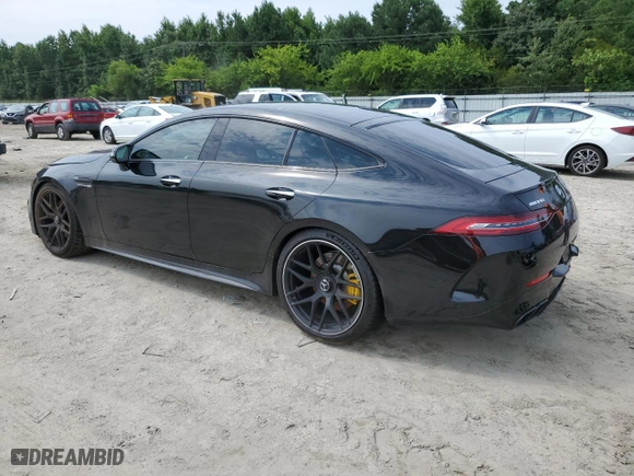 2019 Mercedes-Benz AMG GT with VIN WDD7X8KB4KA007978, listed as a Copart auction lot 64945444 with 0 mi miles and Salvage Title. Bid and sale history available at carsss.com. Image 2.
