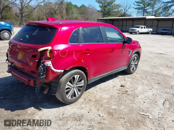 2020 Mitsubishi Outlander Sport SE 2.0 with VIN JA4AP4AU4LU008635, listed as a IAAI auction lot 41764770 with 73,924 mi miles. Bid and sale history available at carsss.com. Image 4.