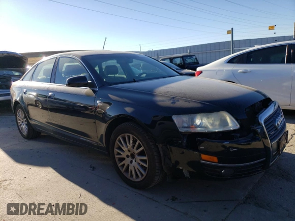 2007 Audi A6 3.2L with VIN WAUDH74F17N104623, listed as a Copart auction lot 80537904 with 123,152 mi miles and Salvage Title. Bid and sale history available at carsss.com. Image 4.