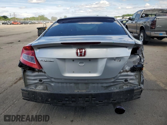 2012 Honda Civic Si with VIN 2HGFG4A56CH703773, listed as a Copart auction lot 56449825 with 117,675 mi miles and Salvage title. Bid and sale history available at DreamBid. Image 6.