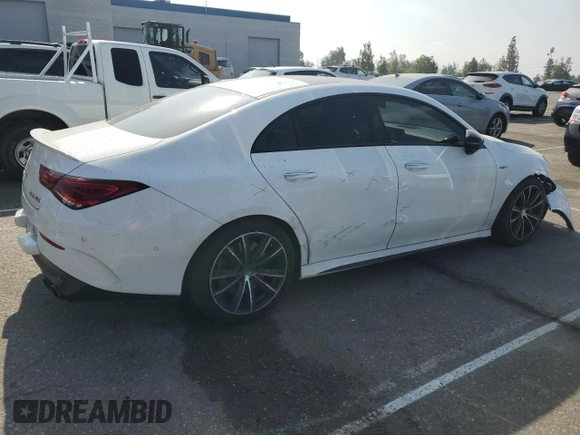 2021 Mercedes-Benz CLA 45 AMG with VIN W1K5J5DB9MN178970, listed as a Copart auction lot 67955604 with 21,947 mi miles and Salvage Title. Bid and sale history available at DreamBid. Image 3.