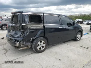2015 Nissan Quest SV z VIN JN8AE2KP1F9122659, wystawiony jako Copart lot #53798285 z przebiegiem 96 951 mil mil oraz Szkoda całkowita • Salvage title. Historia ofert i sprzedaży dostępna na DreamBid. Obrazek 3.