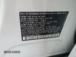 2024 Volkswagen Tiguan с VIN 3VVTB7AX9RM217926, выставлен на аукционе Copart как лот 59996135 с пробегом 3 941 миль миль и Чистый • Clean title. История ставок и продаж доступна на DreamBid. Изображение 14.