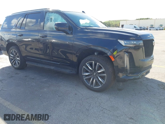 2023 Cadillac Escalade 4WD Sport z VIN 1GYS4EKL2PR351882, wystawiony jako IAAI lot #41555895 z przebiegiem 58 703 mil mil oraz . Historia ofert i sprzedaży dostępna na DreamBid. Obrazek 1.