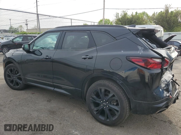 2020 Chevrolet Blazer RS z VIN 3GNKBKRS9LS668340, wystawiony jako Copart lot #54913965 z przebiegiem 86 611 mil mil oraz Szkoda całkowita • Salvage title. Historia ofert i sprzedaży dostępna na DreamBid. Obrazek 2.
