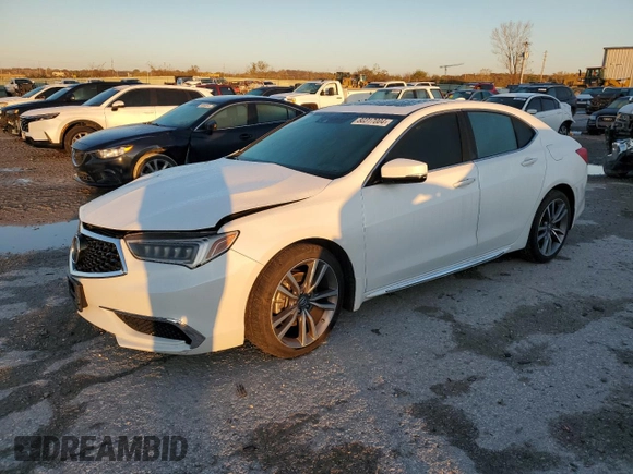 2020 Acura TLX w/Technology Pkg with VIN 19UUB2F49LA004288, listed as a Copart auction lot 80317004 with 87,671 mi miles and Salvage Title. Bid and sale history available at carsss.com. Image 1.