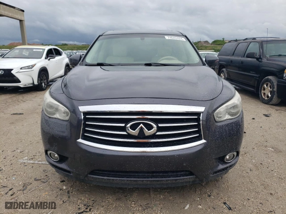2013 Infiniti JX35 with VIN 5N1AL0MN6DC317119, listed as a Copart auction lot 74642424 with 155,396 mi miles and Salvage Title. Bid and sale history available at carsss.com. Image 5.