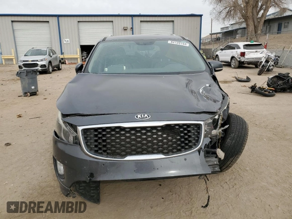 2017 Kia Sedona SX with VIN KNDMC5C13H6319296, listed as a Copart auction lot 84120194 with 74,411 mi miles and Salvage Title. Bid and sale history available at carsss.com. Image 5.