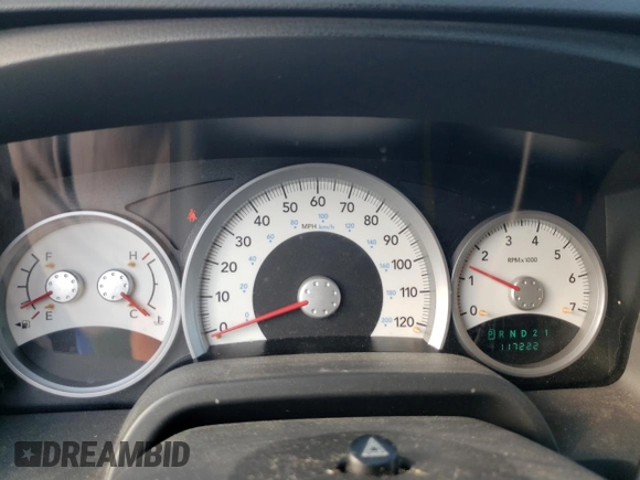2008 Dodge Dakota with VIN 1D7HW78N38S550177, listed as a Copart auction lot 77898264 with 117,222 mi miles and Salvage title. Bid and sale history available at DreamBid. Image 9.