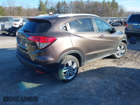 2020 Honda HR-V EX with VIN 3CZRU6H57LM736556, listed as a IAAI auction lot 41878490 with 61,253 mi miles. Bid and sale history available at carsss.com. Image 4.