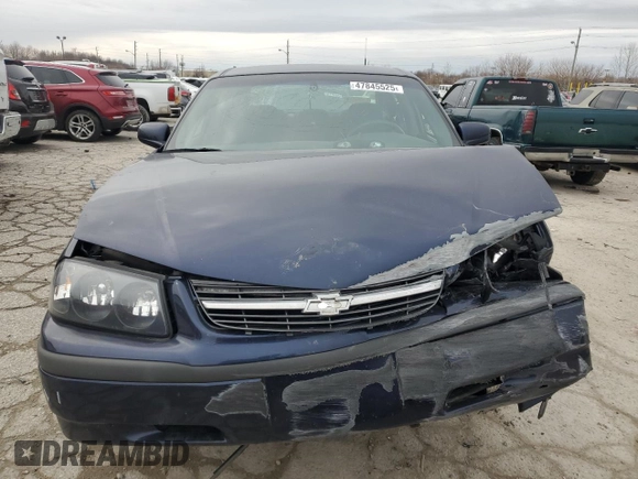 2001 Chevrolet Impala with VIN 2G1WF55E719231469, listed as a Copart auction lot 47845525 with 196,589 mi miles and Salvage Title. Bid and sale history available at DreamBid. Image 5.