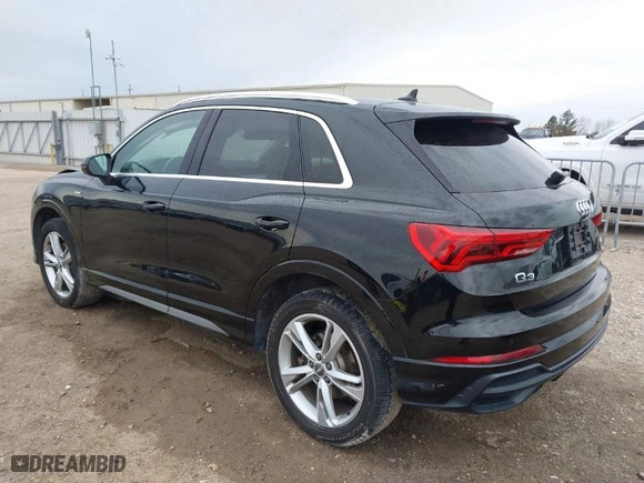 2020 Audi Q3 S line Premium with VIN WA1DECF34L1088002, listed as a IAAI auction lot 41332352 with 41,196 mi miles. Bid and sale history available at carsss.com. Image 3.
