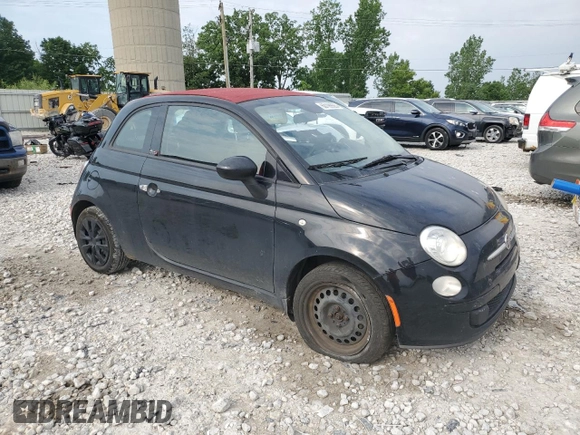 2015 FIAT 500 Pop with VIN 3C3CFFDR4FT663093, listed as a Copart auction lot 60199925 with 116,500 mi miles and Clean title. Bid and sale history available at DreamBid. Image 4.