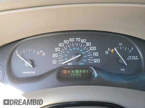 2001 Buick Century Custom with VIN 2G4WS52J411330586, listed as a Copart auction lot 76025504 with 93,405 mi miles and Salvage Title. Bid and sale history available at carsss.com. Image 9.