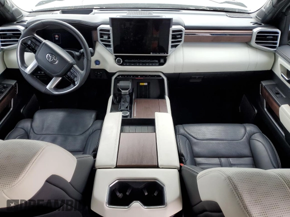2023 Toyota Tundra Capstone Hybrid с VIN 5TFVC5DB6PX032166, выставлен на аукционе Copart как лот 42430465 с пробегом 39 910 миль миль и Списание • Salvage title. История ставок и продаж доступна на DreamBid. Изображение 8.