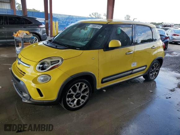 2014 FIAT 500L Trekking with VIN ZFBCFADH2EZ006230, listed as a Copart auction lot 73800154 with 144,643 mi miles and Non Repairable. Bid and sale history available at carsss.com. Image 1.