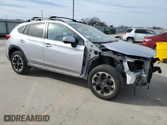 2023 Subaru Crosstrek Premium with VIN JF2GTAPC1P8235998, listed as a Copart auction lot 46813625 with 10,497 mi miles and Salvage title. Bid and sale history available at DreamBid. Image 4.