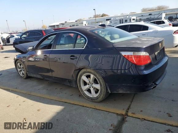 2006 BMW 5 Series 530i with VIN WBANE73566CM35956, listed as a Copart auction lot 82851184 with 131,646 mi miles and Salvage Title. Bid and sale history available at carsss.com. Image 2.