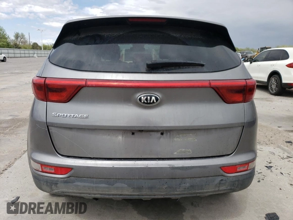 2017 Kia Sportage LX with VIN KNDPMCAC7H7117073, listed as a Copart auction lot 55851145 with 93,347 mi miles and Salvage Title. Bid and sale history available at carsss.com. Image 6.