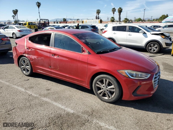 2017 Hyundai Elantra SE with VIN KMHD84LF7HU136028, listed as a Copart auction lot 50410555 with 85,288 mi miles and Salvage Title. Bid and sale history available at carsss.com. Image 4.