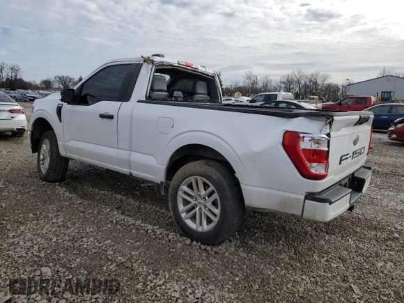 2021 Ford F-150 XL with VIN 1FTMF1C55MKD03072, listed as a Copart auction lot 43359025 with 73,650 mi miles and Salvage title. Bid and sale history available at DreamBid. Image 2.
