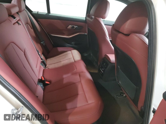 2022 BMW 3 Series 330i xDrive with VIN 3MW5R7J01N8C78063, listed as a Copart auction lot 55321055 with 22,797 mi miles and Salvage title. Bid and sale history available at DreamBid. Image 10.