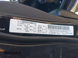 2013 Dodge Durango Crew z VIN 1C4RDJDG9DC677142, wystawiony jako IAAI lot #41834251 z przebiegiem 138 307 mil mil oraz . Historia ofert i sprzedaży dostępna na DreamBid. Obrazek 9.