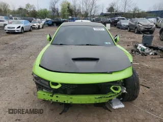 2019 Dodge Charger Scat Pack with VIN 2C3CDXGJ4KH662773, listed as a Copart auction lot 53092825 with 55,644 mi miles and Salvage title. Bid and sale history available at DreamBid. Image 5.