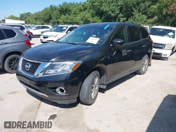 2015 Nissan Pathfinder SV with VIN 5N1AR2MN2FC642105, listed as a IAAI auction lot 42580343 with 228,957 mi miles and . Bid and sale history available at DreamBid. Image 2.